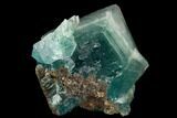 Green Cubic Fluorite Crystal - China #122021-2